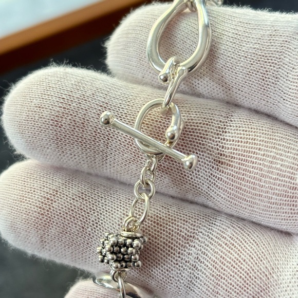 Michael Dawkins Starry Night & Pearl Toggle Bracelet 6-6.5" - Picture 2 of 10